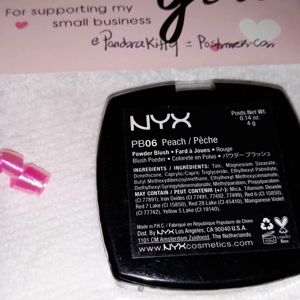 NYX Blush In Color PEACH Makeup Cosmetics PB06 NEW Sealed